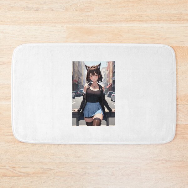 Item preview, Rinoa Heartilly FFVIII - Catgirl Anime Urban Streetwear Final Fantasy Art designed and sold by iloveanimechibi.