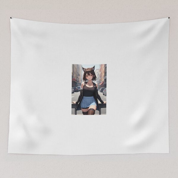 Item preview, Rinoa Heartilly FFVIII - Catgirl Anime Urban Streetwear Final Fantasy Art designed and sold by iloveanimechibi.