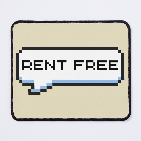Item preview, Rent Free Sticker designed and sold by Potato Quality Prints.