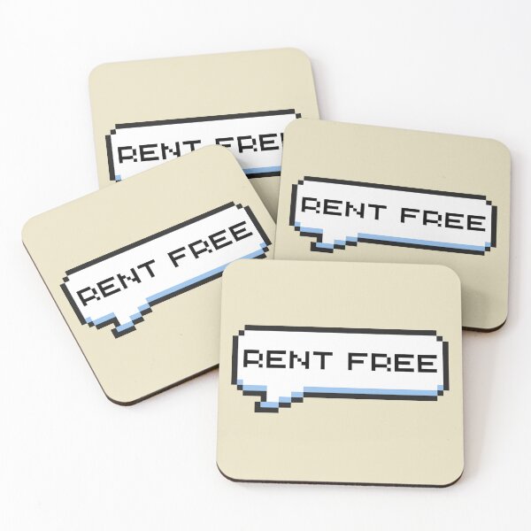 Item preview, Rent Free Sticker designed and sold by Potato Quality Prints.
