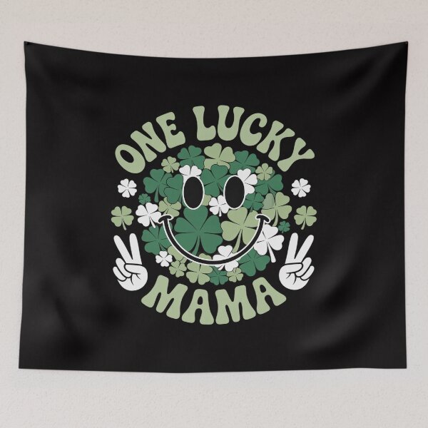 Item preview, St Patricks Day Family Matching Groovy One Lucky Mama designed and sold by Vexat062Art.