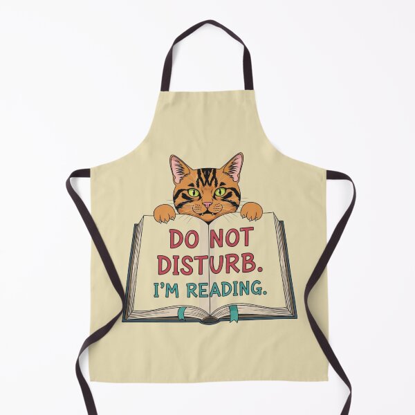 Item preview, Do Not Disturb I'm Reading Cat - Funny Introvert Bookworm Graphic designed and sold by LoveDesignMania.