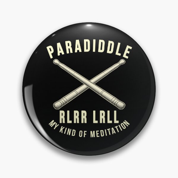 Item preview, Paradiddle RLRR LRLL Drummer - Meditation Music Typography designed and sold by TomPrintForge Studio.