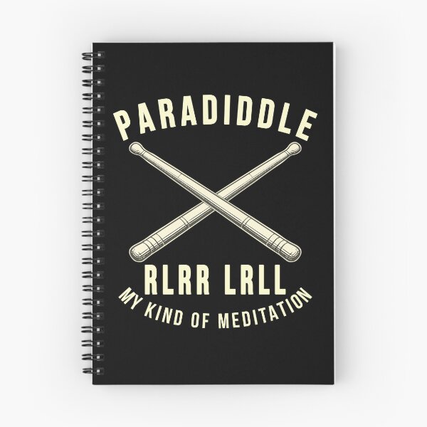 Item preview, Paradiddle RLRR LRLL Drummer - Meditation Music Typography designed and sold by TomPrintForge Studio.