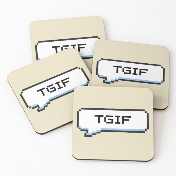Item preview, TGIF Sticker designed and sold by Potato Quality Prints.