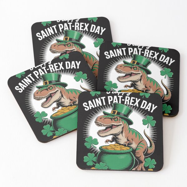Item preview, St Patricks Day - Happy St Pat-Rex Day Dinosaur designed and sold by Vexat062Art.