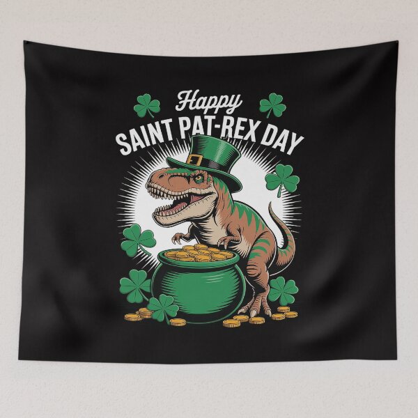 Item preview, St Patricks Day - Happy St Pat-Rex Day Dinosaur designed and sold by Vexat062Art.