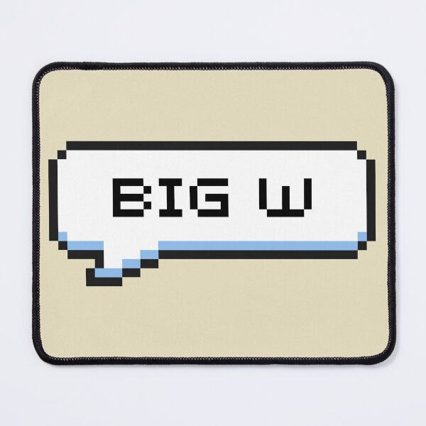 Item preview, Big W Sticker designed and sold by Potato Quality Prints.