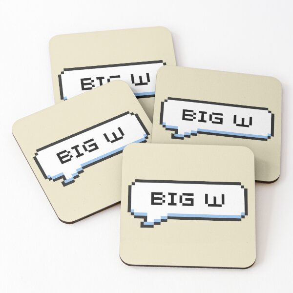 Item preview, Big W Sticker designed and sold by Potato Quality Prints.