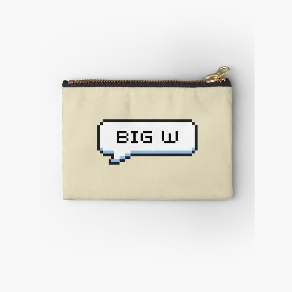 Item preview, Big W Sticker designed and sold by Potato Quality Prints.