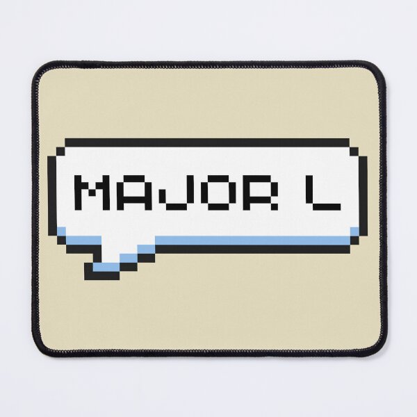 Item preview, Major L Sticker designed and sold by Potato Quality Prints.