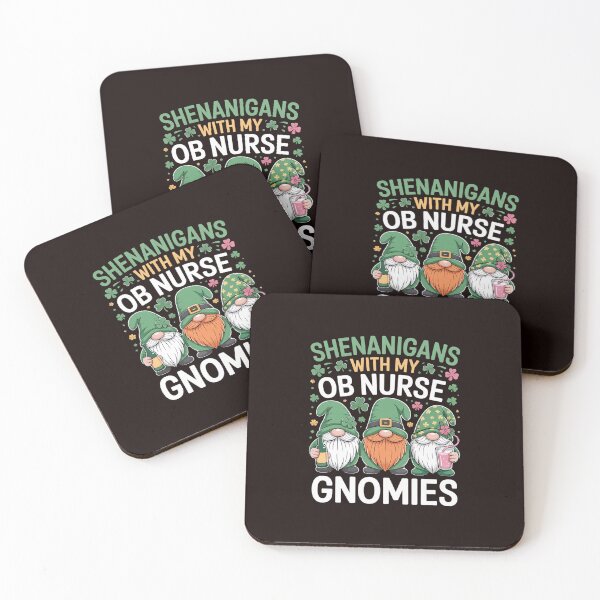 Item preview, Shenanigans With My Obstetrics Nurse Gnomes St Patricks Day designed and sold by MichaelStalkas.