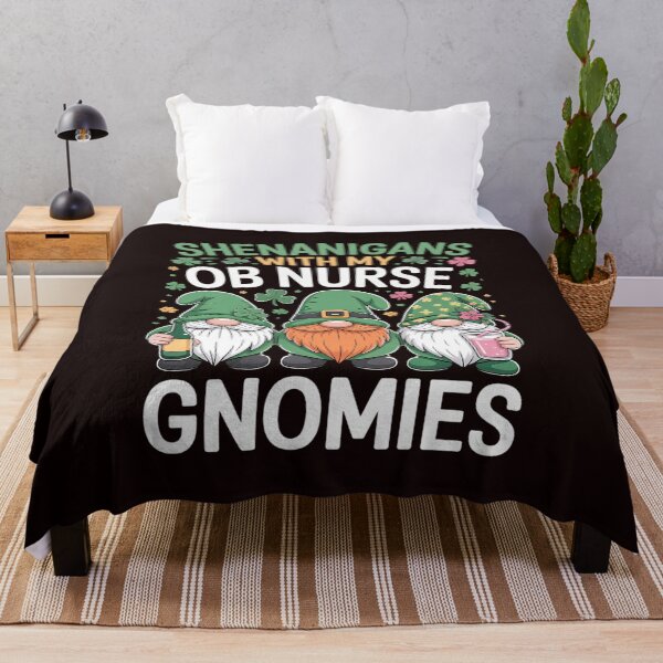 Item preview, Shenanigans With My Obstetrics Nurse Gnomes St Patricks Day designed and sold by MichaelStalkas.