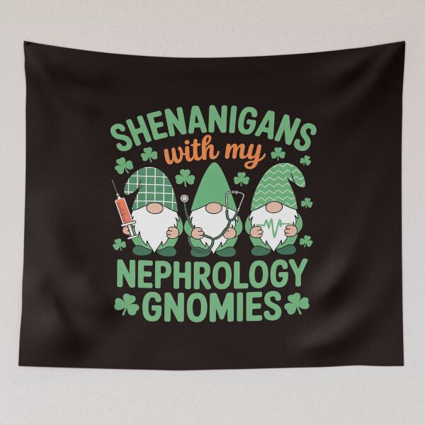 Item preview, Shenanigans With My Nephrology Gnomies St Patricks Day Nurse designed and sold by MichaelStalkas.