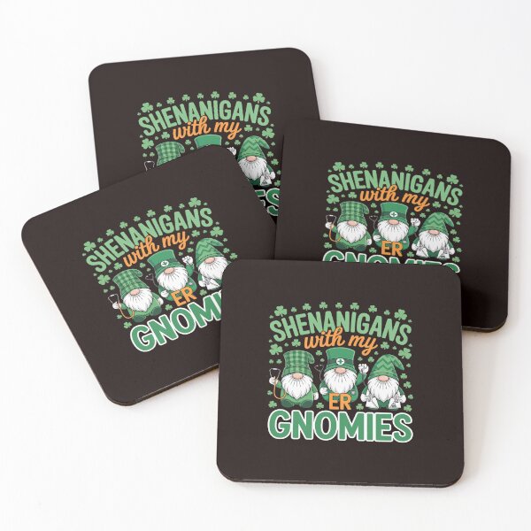 Item preview, Shenanigans With My ER Gnomies St Patricks Day Nurse designed and sold by MichaelStalkas.