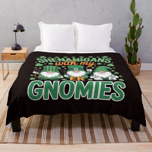 Item preview, Shenanigans With My ER Gnomies St Patricks Day Nurse designed and sold by MichaelStalkas.