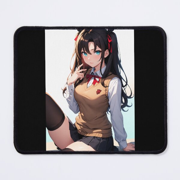 Item preview, Rin Tohsaka - Fate Stay Night Anime School Girl Twin-Tails Art designed and sold by iloveanimechibi.
