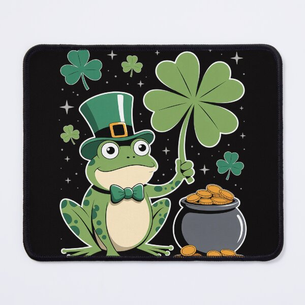 Item preview, Shamrock Leprechaun Frog St Patrick's Day designed and sold by Vexat062Art.
