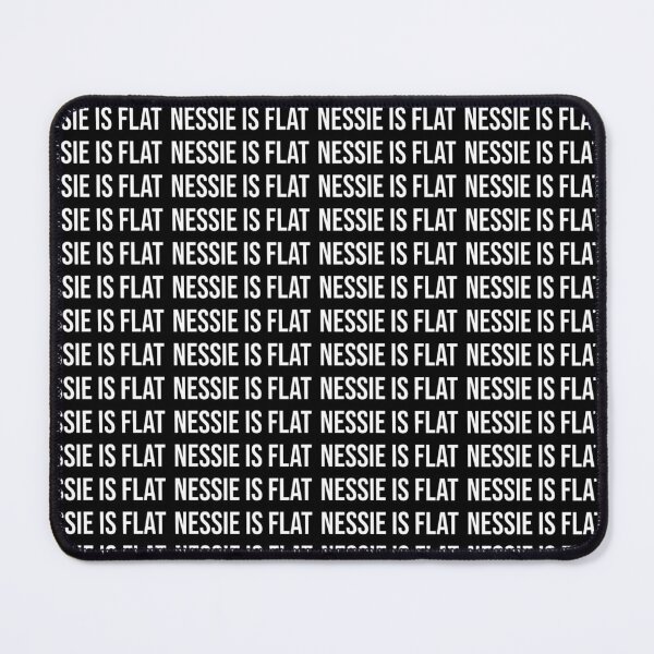 Item preview, Nessie is Flat absurd funny tshirt Flat Earth Loch Ness monster designed and sold by ArcanePrintsxo.