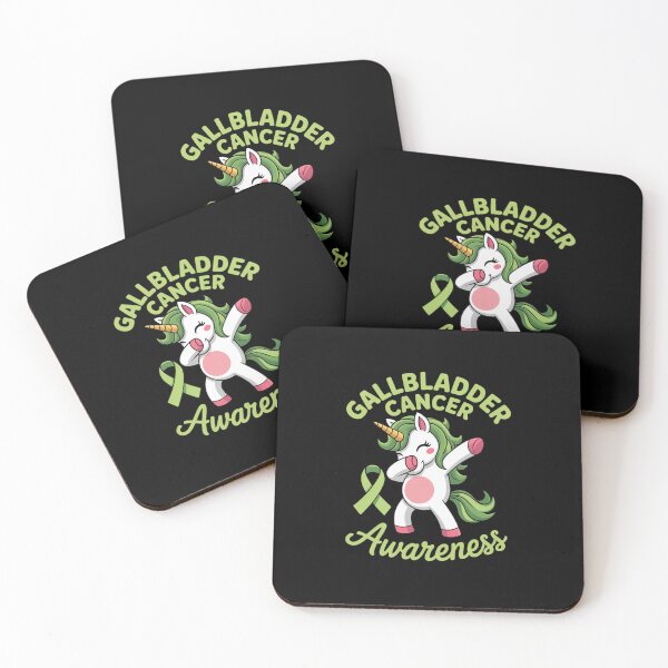 Item preview, Cute dabbing unicorn Bile Duct Gallbladder Cancer Awareness designed and sold by repconomArt.