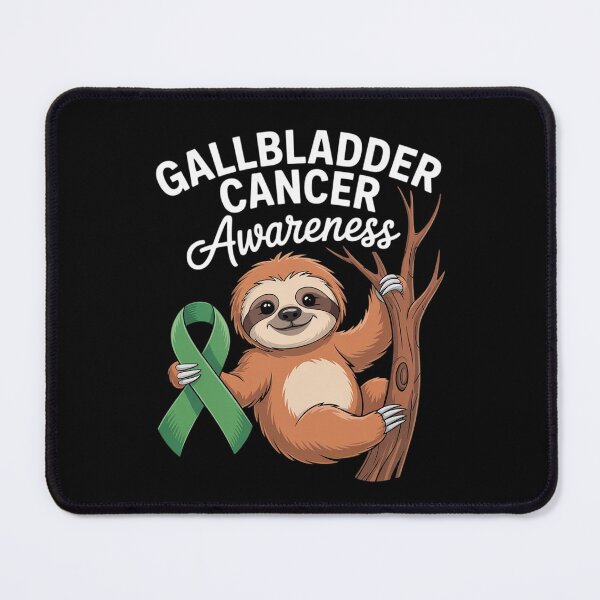 Item preview, Cute hanging sloth Bile Duct Gallbladder Cancer Awareness designed and sold by repconomArt.