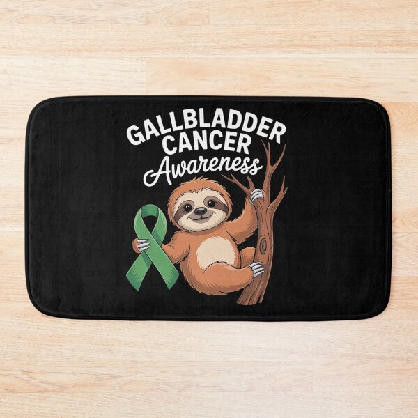 Item preview, Cute hanging sloth Bile Duct Gallbladder Cancer Awareness designed and sold by repconomArt.