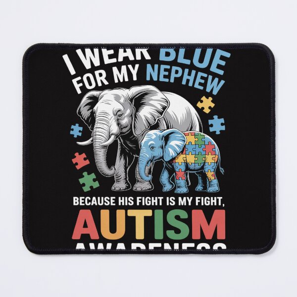 Item preview, Puzzle Autistic Elephant Autism Nephew Uncle Aunt designed and sold by Vexat062Art.
