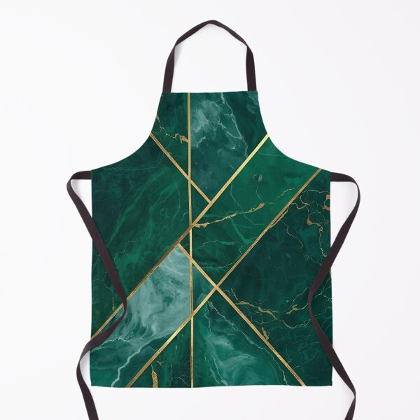 Item preview, Luxury Emerald Green and Gold Geometric Marble designed and sold by LakLuxe studio .