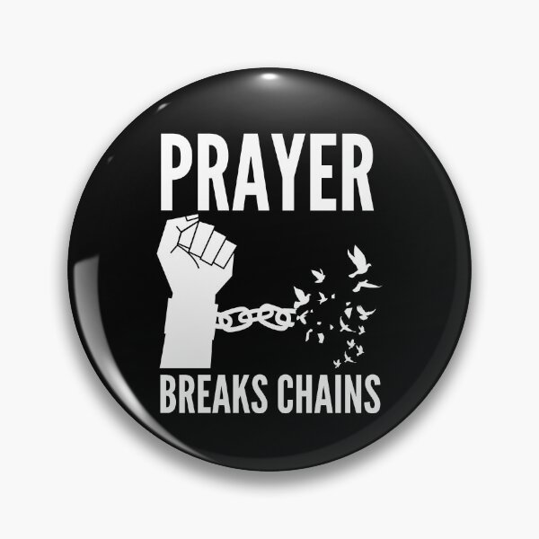 Item preview, Prayer Breaks Chains - Powerful Christian Faith - White Design designed and sold by MoriaStore.