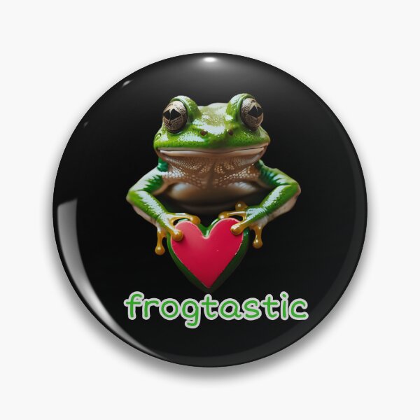 Item preview, Weird Frogcore Frogtastic Meme Lover Cute Heart Sticker designed and sold by ArcanePrintsxo.