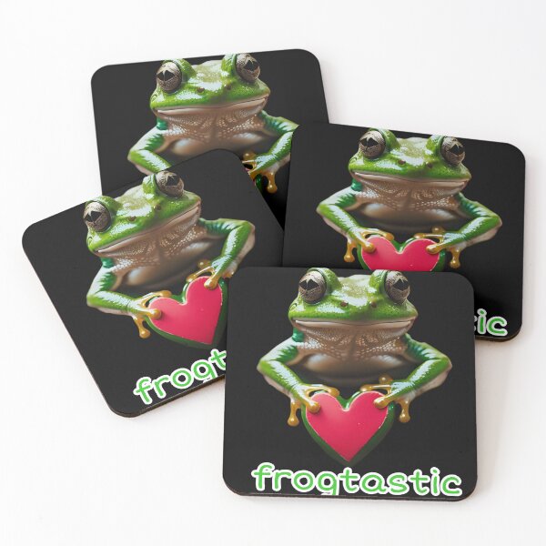 Item preview, Weird Frogcore Frogtastic Meme Lover Cute Heart Sticker designed and sold by ArcanePrintsxo.
