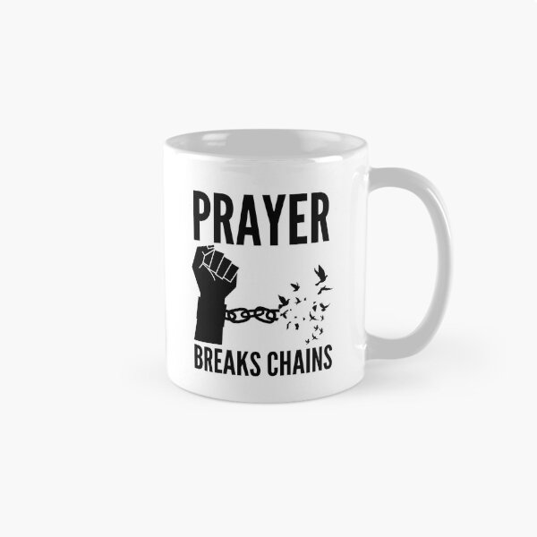 Item preview, Prayer Breaks Chains - Powerful Christian Faith - Black Design designed and sold by MoriaStore.