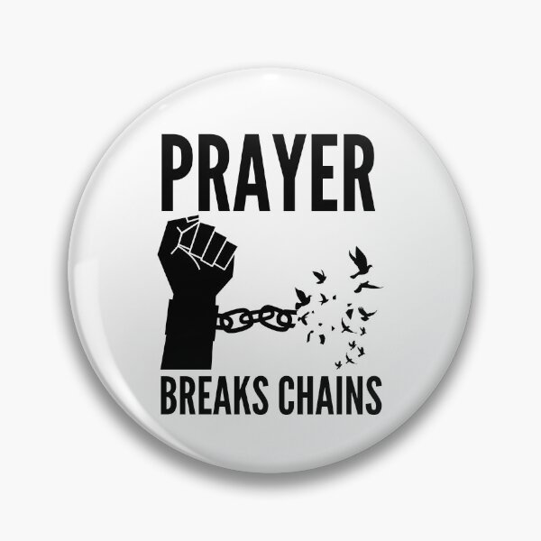 Item preview, Prayer Breaks Chains - Powerful Christian Faith - Black Design designed and sold by MoriaStore.