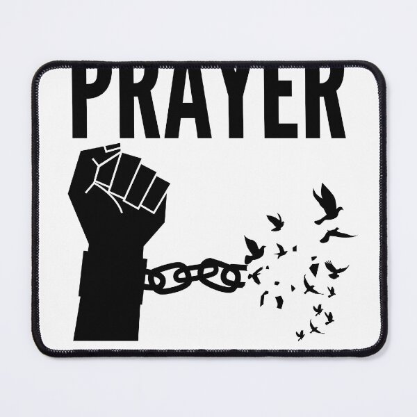 Item preview, Prayer Breaks Chains - Powerful Christian Faith - Black Design designed and sold by MoriaStore.
