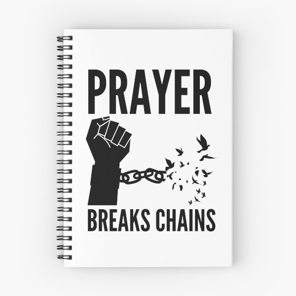 Item preview, Prayer Breaks Chains - Powerful Christian Faith - Black Design designed and sold by MoriaStore.