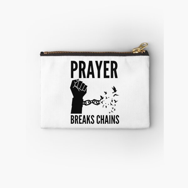 Item preview, Prayer Breaks Chains - Powerful Christian Faith - Black Design designed and sold by MoriaStore.