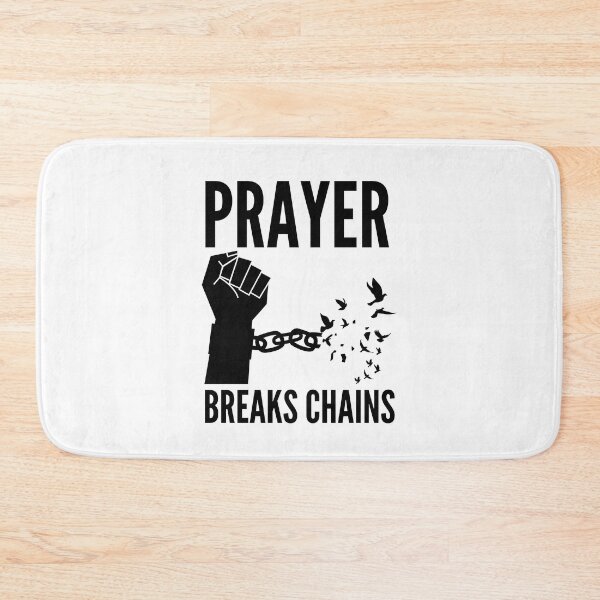 Item preview, Prayer Breaks Chains - Powerful Christian Faith - Black Design designed and sold by MoriaStore.