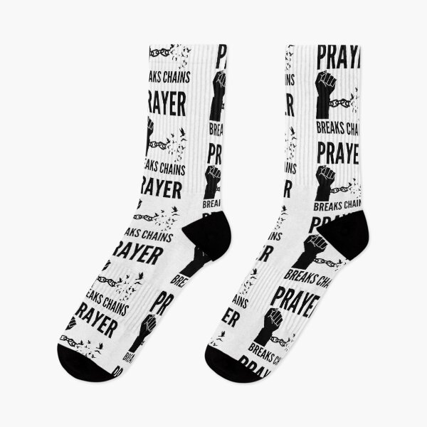 Item preview, Prayer Breaks Chains - Powerful Christian Faith - Black Design designed and sold by MoriaStore.