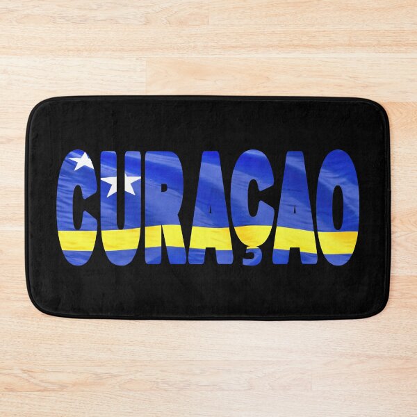 Item preview, CURAÇAO - Flag Flying in Wind cut to Letters Souvenir Sticker Shirt designed and sold by Adam Gormley.