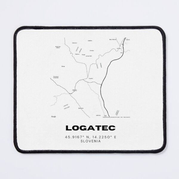 Item preview, Logatec Slovenia Map Print | Coordinates Minimalist City Wall Art designed and sold by RM-Journey.