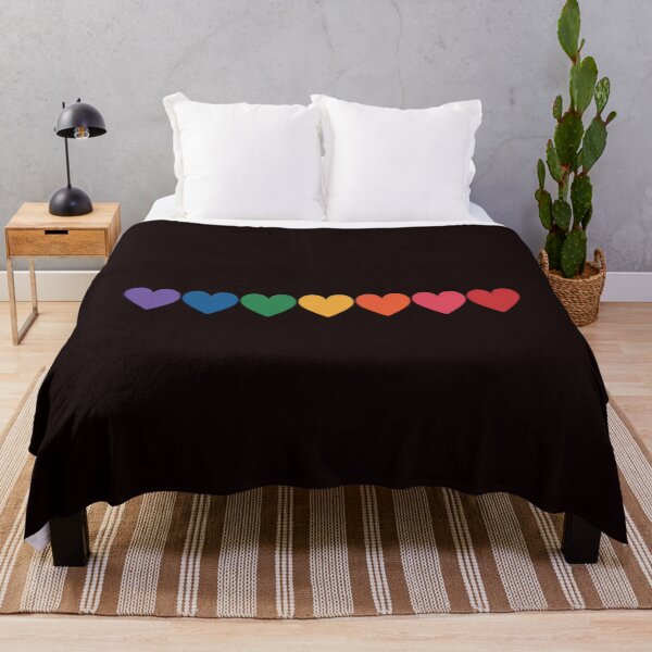Item preview, Rainbow Flag Hearts Love LGBT Gay Lesbian Bi Trans designed and sold by MichaelStalkas.