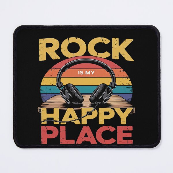 Item preview, Rock Music My Happy Place Musician Lovers DJ Headphone designed and sold by Slwankol.
