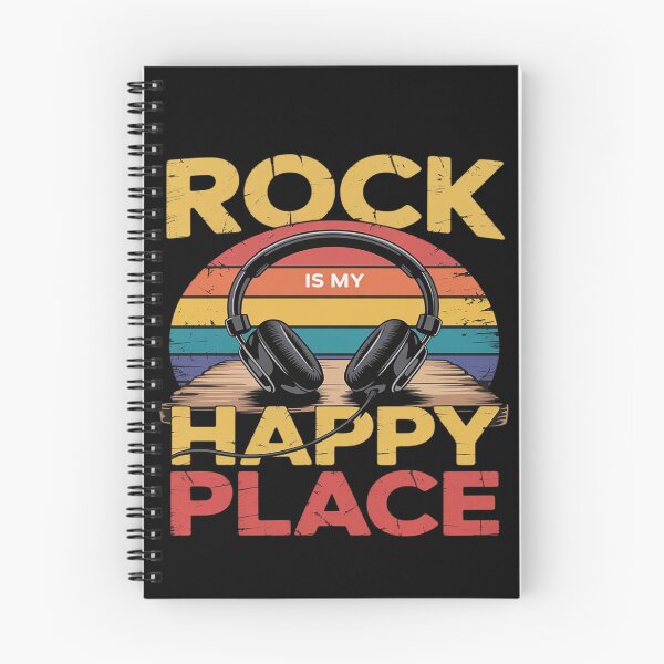 Item preview, Rock Music My Happy Place Musician Lovers DJ Headphone designed and sold by Slwankol.