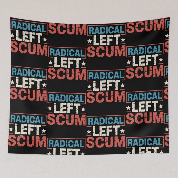 Item preview, Radical Left Vintage Scum Political Statement Men Women designed and sold by pansak.