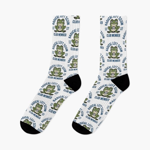 Item preview, Radical Left Scum Club Member Frog Funny Sarcastic Quote designed and sold by pansak.