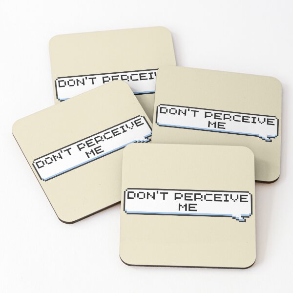Item preview, Don't Perceive Me Sticker designed and sold by Potato Quality Prints.