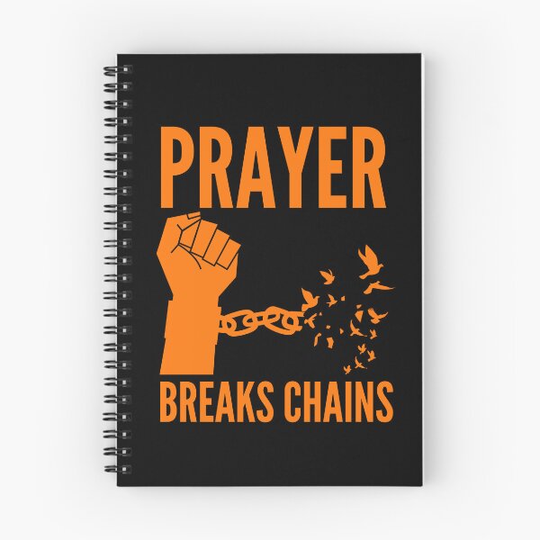 Item preview, Prayer Breaks Chains - Powerful Christian Faith - Orange Design designed and sold by MoriaStore.