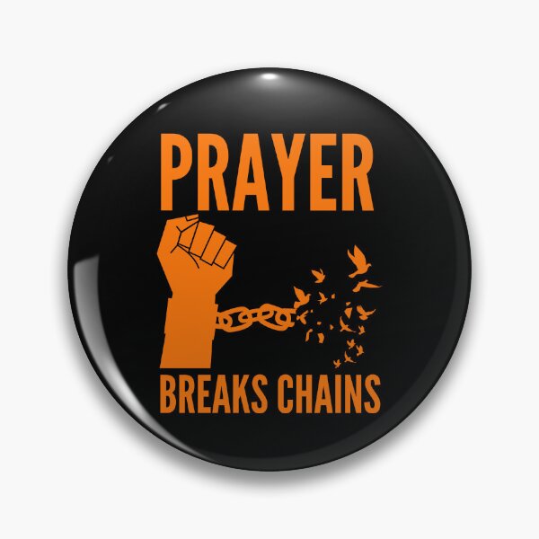 Item preview, Prayer Breaks Chains - Powerful Christian Faith - Orange Design designed and sold by MoriaStore.