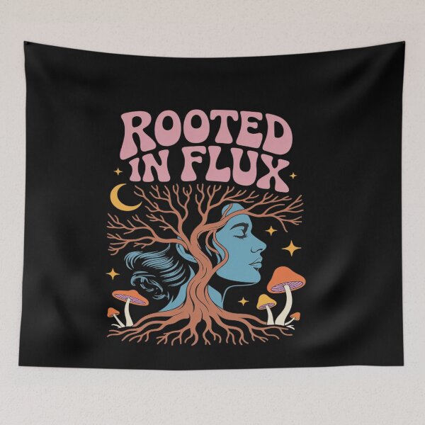 Item preview, Rooted in Flux Surreal Tree and Face Artwork designed and sold by genkihikki.