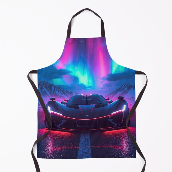 Item preview, Neon Supercar Under Northern Lights designed and sold by FRADEX STORE.
